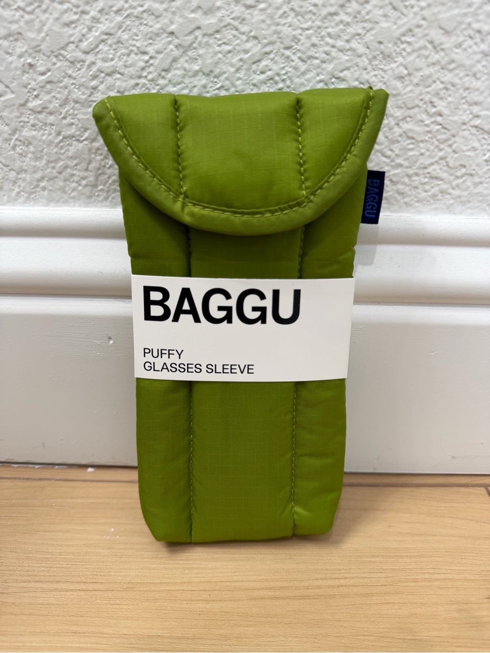 BAGGU Puffy Glasses Sleeve -  Green juice